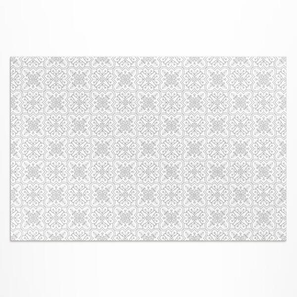 Teppich auf pvc Feines Ornament Im Eleganten Stil