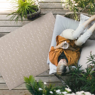 Vinyl teppich läufer Feine Und Zarte Boho-Blätter Und -Zweige