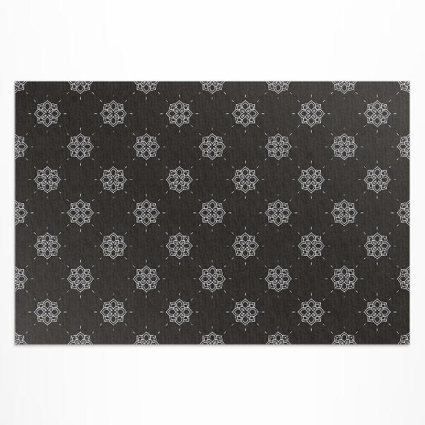 Vinyl teppich läufer Lineare Blumen Mit Regelmäßigem Muster