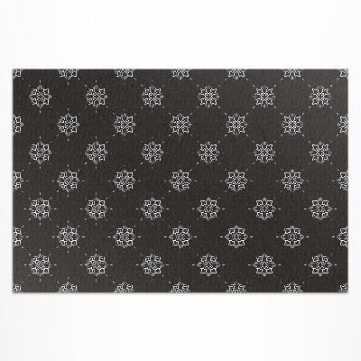 Vinyl teppich läufer Lineare Blumen Mit Regelmäßigem Muster