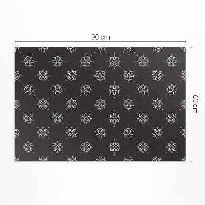 Vinyl teppich läufer Lineare Blumen Mit Regelmäßigem Muster