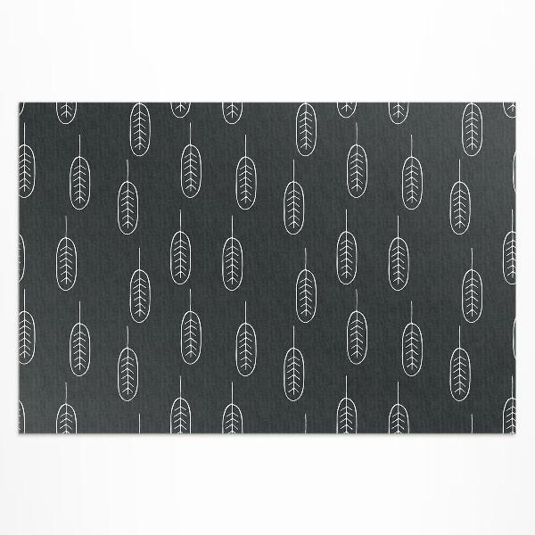 Teppich pvc Minimalistische Boho-Blätter
