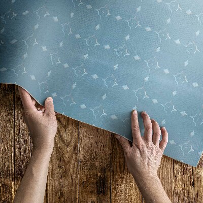 Teppich auf pvc Dezent Feines, Regelmäßiges Muster
