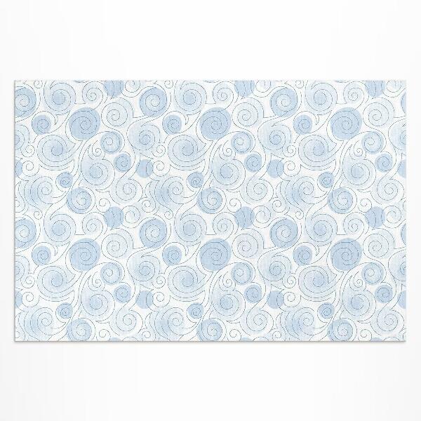 Vinyl teppich Aquarell Abstrakte Kreise Und Wellen