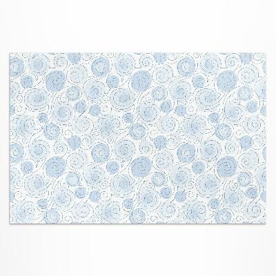 Vinyl teppich Aquarell Abstrakte Kreise Und Wellen