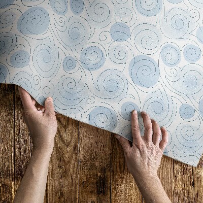 Vinyl teppich Aquarell Abstrakte Kreise Und Wellen