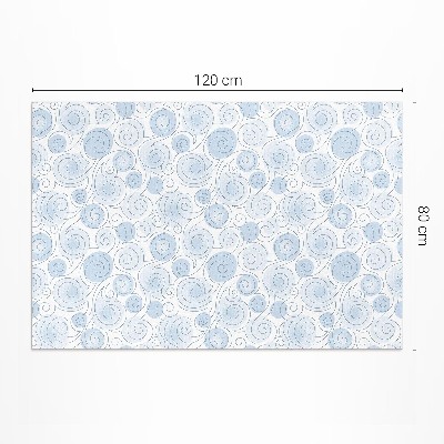 Vinyl teppich Aquarell Abstrakte Kreise Und Wellen