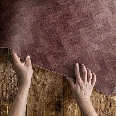 Vinyl teppich läufer Trendiges Flechtparkett In Fischgrätenform
