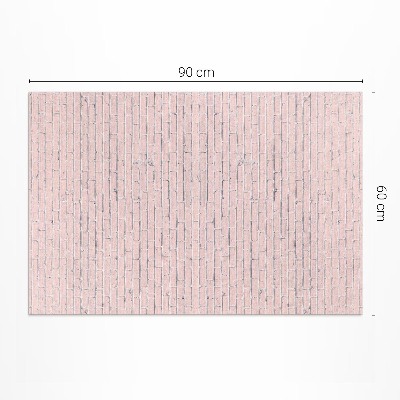 Teppich pvc Feine Pastellfarbene Ziegelwand