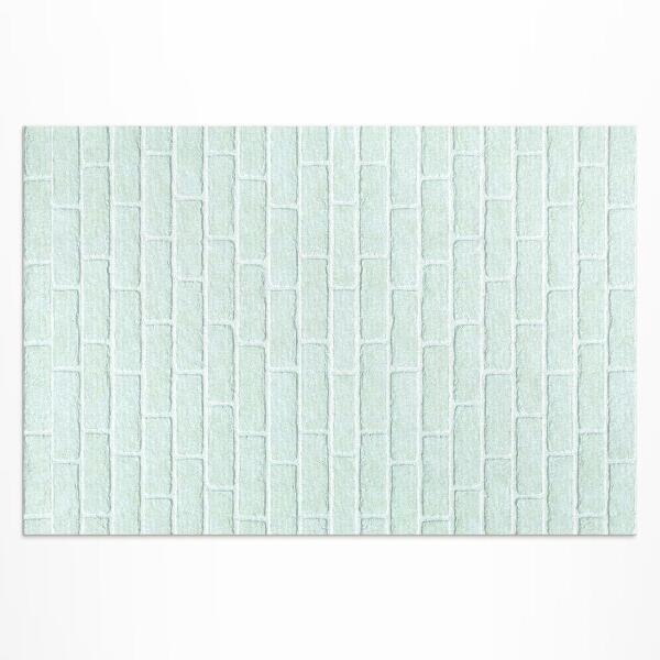 Teppich pvc Backsteinmauer In Meeresfarben