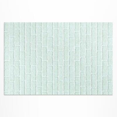 Teppich pvc Backsteinmauer In Meeresfarben