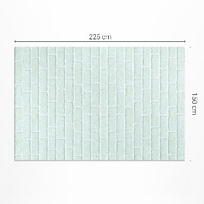 Teppich pvc Backsteinmauer In Meeresfarben