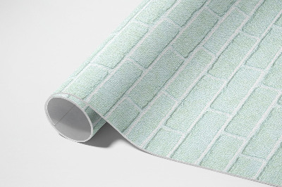 Teppich pvc Backsteinmauer In Meeresfarben