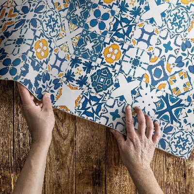 Vinyl teppich läufer Fliesen Mit Buntem Mosaikmuster