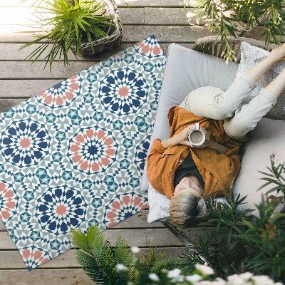 Teppich pvc Geometrisches Kaleidoskop-Pastellmuster