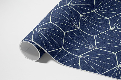 Vinyl teppich Sechsecke Mit Linearen Mustern