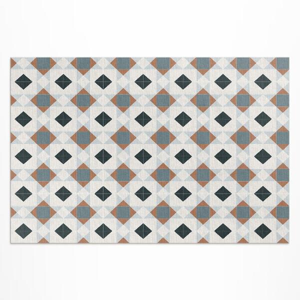 Teppich auf pvc Wunderschöne Geometrische Mosaikfliesen