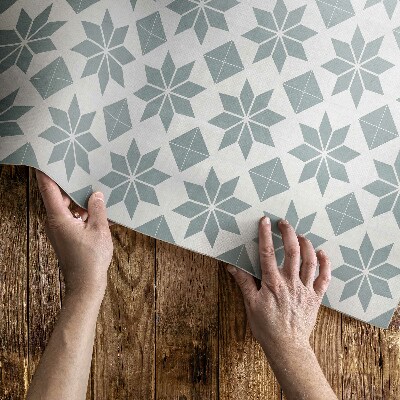 Vinyl teppich Dekorative Sterne, Kleine Fliesen