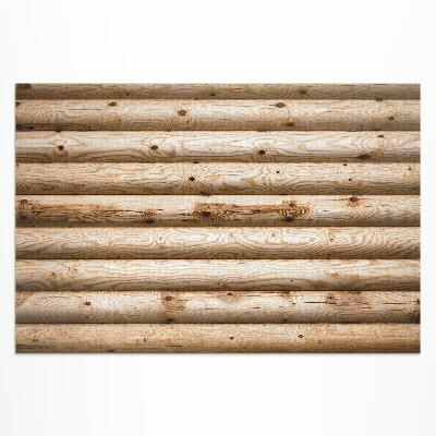 Teppich auf pvc Knorrige Holzbalken
