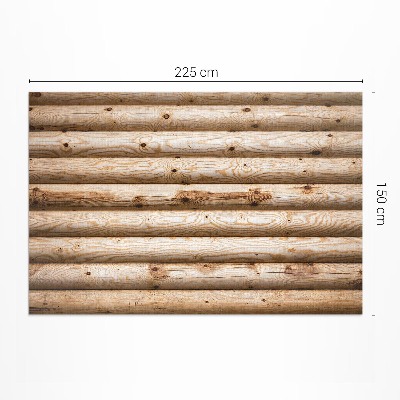 Teppich auf pvc Knorrige Holzbalken