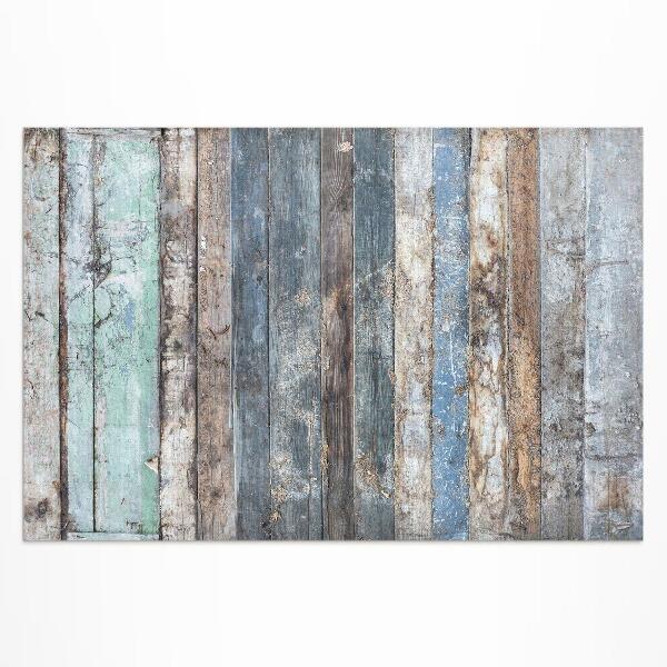 Pvc teppich Vintage-Holzbretter Freigelegt