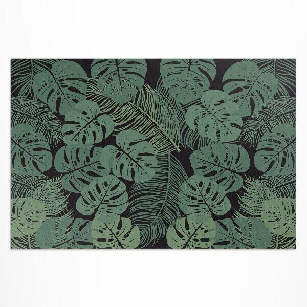 Teppich auf pvc Illustration Tropischer Monstera-Pflanzen