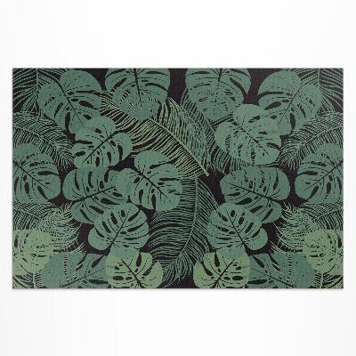 Teppich auf pvc Illustration Tropischer Monstera-Pflanzen