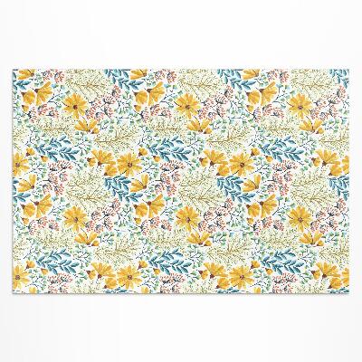 Teppich pvc Wiesenblumenmuster