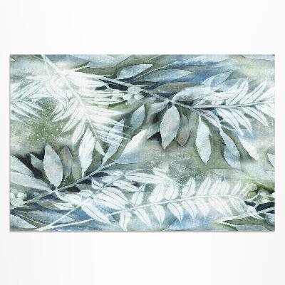 Teppich pvc Aquarell Zarte Zweige Blätter