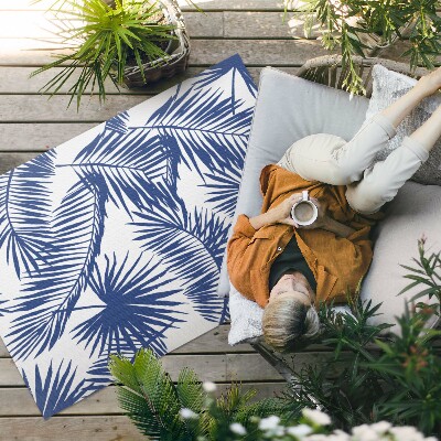 Pvc teppich Illustration Mit Tropischen Blättern