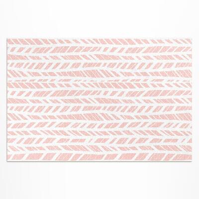 Teppich pvc Indisches Pastell-Boho-Muster