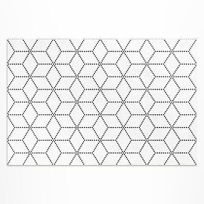 Vinyl teppich läufer Moderne Punkte 3D-Würfel