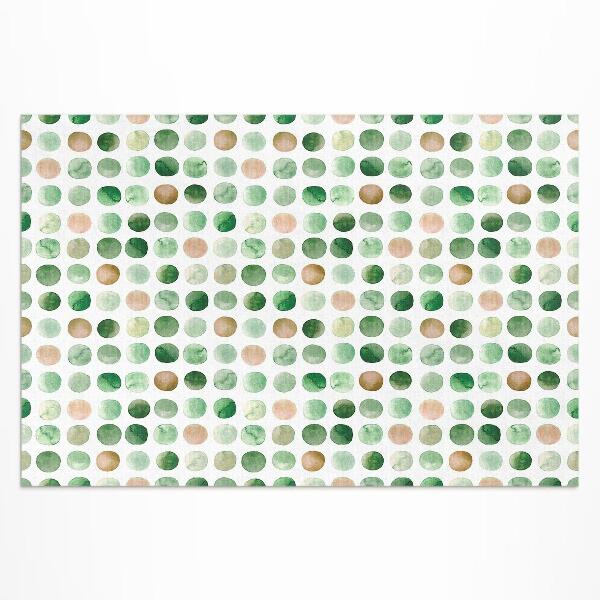 Teppich pvc Aquarell Bemalte Punkte Boho-Kreise