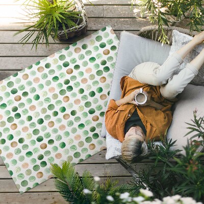 Teppich pvc Aquarell Bemalte Punkte Boho-Kreise
