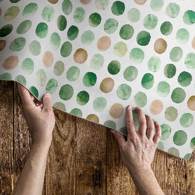 Teppich pvc Aquarell Bemalte Punkte Boho-Kreise