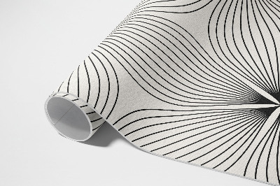 Vinyl teppich läufer Elegante Blüten Mit Dunklen Linien
