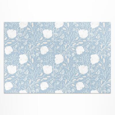 Pvc teppich Wunderschöne Blumen Auf Pastellfarbenem Hintergrund