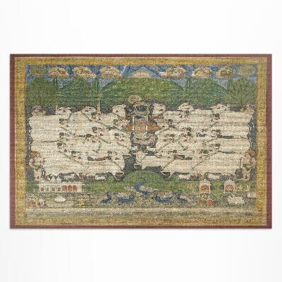 Pvc teppich Krishna-Wandteppich Mit Kühen
