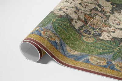Pvc teppich Krishna-Wandteppich Mit Kühen