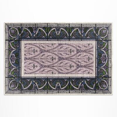 Pvc teppich Lila Gotisches Buntglas
