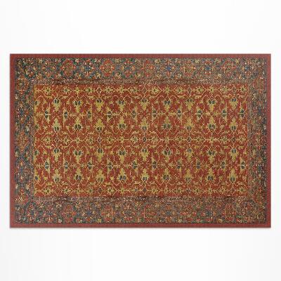 Teppich pvc Rot-Blaues Und Gelbes Retro-Muster
