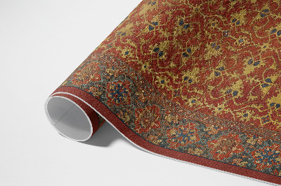 Teppich pvc Rot-Blaues Und Gelbes Retro-Muster