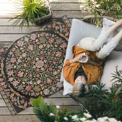 Pvc teppich Buntes Hippie-Muster