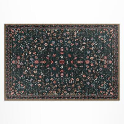 Vinyl teppich läufer Blumenmuster In Zarter Farbe