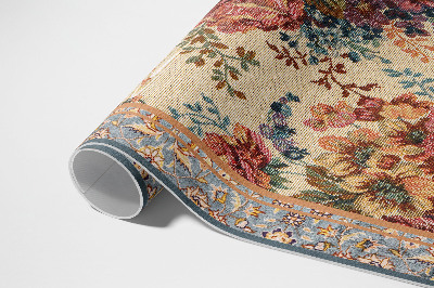 Vinyl teppich Retro Verziertes Blumenmuster