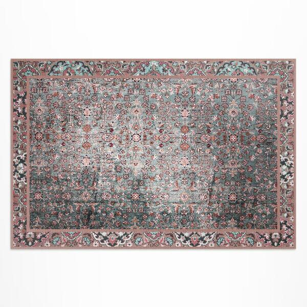 Pvc teppich Gealtertes Retro-Blumenmuster
