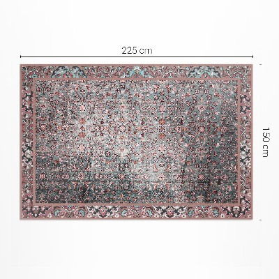 Pvc teppich Gealtertes Retro-Blumenmuster