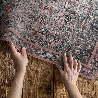 Pvc teppich Gealtertes Retro-Blumenmuster