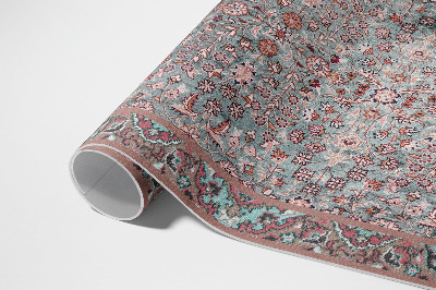 Pvc teppich Gealtertes Retro-Blumenmuster