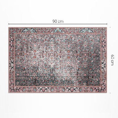 Pvc teppich Gealtertes Retro-Blumenmuster